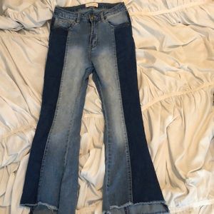 Hipster slightly flared jeans